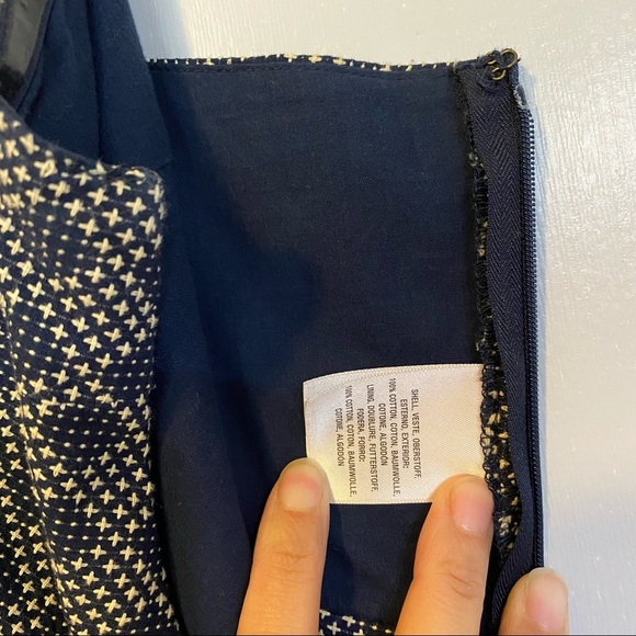 Anthropologie Navy Jumpsuit Size 6 - Picture 6 of 11